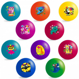 Набор резиновых мячей 10 шт «JumPoPo» диаметр 23 см Vladi Toys JPP08