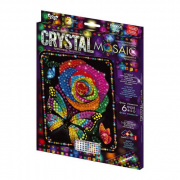 Набір для творчості «Crystal mosaic» картина з кристалів Квітка та метелик DankoToys CRM-02-07