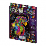 Набір для творчості «Crystal mosaic» картина з кристалів Папуга DankoToys CRM-02-06