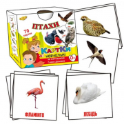 Картки навчальні «Птахи» за методикою Глена Домана 70 карток Талант МКД0018