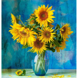 Картина по номера «Улюблені соняшники» розмір 40-40 см Ідейка КНО3206
