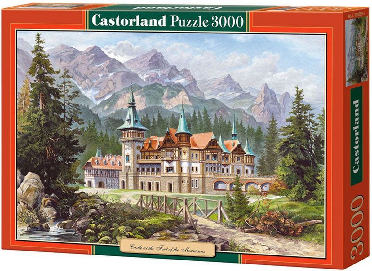 Белорусский пазл. Castorland Puzzle 3000 замок. Замок у подножия гор пазл 3000. Пазлы Касторленд 3000 элементов. Пазл Касторленд замок Нойшванштайн 3000 пазлов.