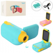Дитяча іграшка Відеокамера з акумулятором звук кольоровий дісплей TF слот ігри USBзар чохол С16
