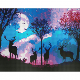 Алмазна мозаїка картина «Казковий ліс» розмір 40-50 см Идейка АМО7154