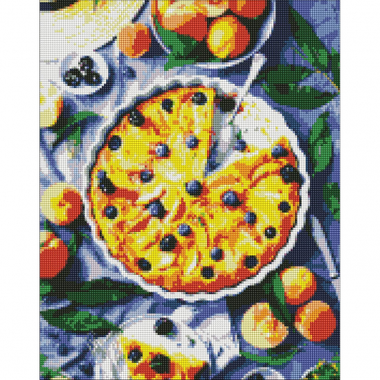 Алмазна мозаїка картина «Персикова спокуса ©alonka_good» розмір 40-50 см Идейка АМО7137 - фото 1