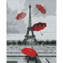 Алмазна мозаїка картина «Улюблений Париж» розмір 40-50 см Идейка АМО7219