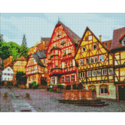 Алмазна мозаїка картина «Яскрава Німеччина» розмір 40-50 см Идейка АМО7174