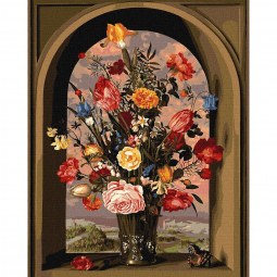 Картина по номерах «Композиція з квітів» розмір 40-50 см Идейка КНО2075