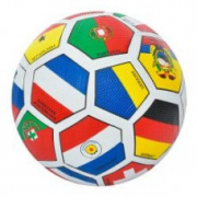 М`яч футбольний розмір 5 гума Grain зернистий вага 430-450 г прапори VA 0004-1