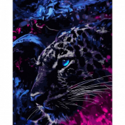 Картина за номерами «Космічний леопард» розмір 40-50 cм Strateg SY6759
