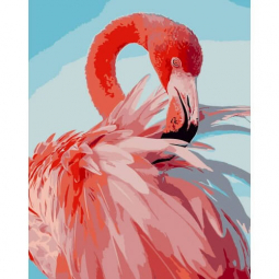 Картина за номерами «Рожеве фламінго» розмір 40-50 cм Strateg DY066