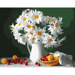 Картина по номерах «Ромашкова краса» розмір 40-50 см Ідейка КНО5660