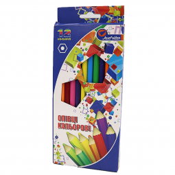 Набір кольорових олівців «Геометрія» 12 кольорів J. Otten UA 1051QW_12