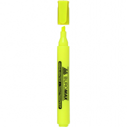 Текстовий маркер круглий жовтий 12 шт. BuroMax BM.8906-08