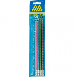 Набір простих олівкці з гумкою 12 шт BuroMax BM.855
