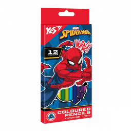 Олівці кольорові «Marvel.Spiderman» 12 кольорів YES 290667