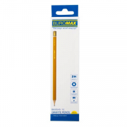 Олівець графітовий «PROFESSIONAL» 2H жовтий без гумки 12 шт BuroMax BM.8545-12