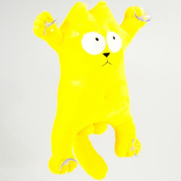 Сувенір-подушка «Котик» на присосках розмір 31 см жовтий ТМ Копиця 00284-134 Желтый