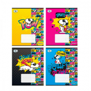 Зошит 18 аркушів в клітинку «Snoopy» Kite SN21-236