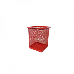 Підставка-склянка для ручок металева червона BuroMAX ВМ6201-05
