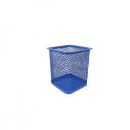 Підставка-склянка для ручок металева синя BuroMAX ВМ6201-02