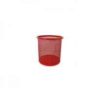 Підставка-склянка для ручок металева червона BuroMAX 6202-05