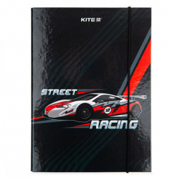 Папка для зошитів «Racing» на гумці формат В5 Kite К23-210-2
