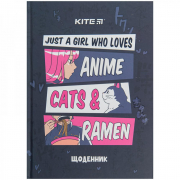 Щоденник «Anime» формат В5 тверда обкладинка Kite K23-262-2