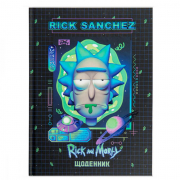 Щоденник «Rick and Morty» формат В5 тверда обкладинка Kite RM23-262