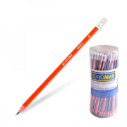 Олівець простий НВ з гумою BuroMAX ВМ8510