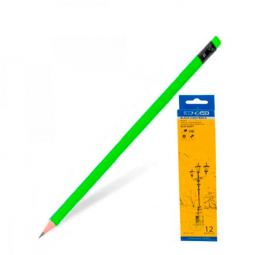 Олівець простий НВ «NEON» з гумою Economix E11329