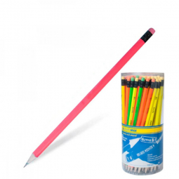 Олівець простий НВ «NEON» з гумою BuroMAX  ВМ8520