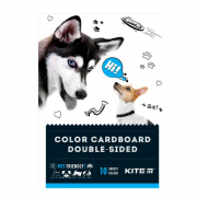 Картон кольоровий двосторонній «Dogs» формат А5 10 аркушів Kite K22-289