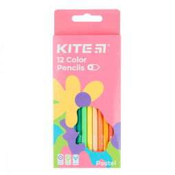 Олівці 12 кольорів «Fantasy Pastel» Kite K22-451-2