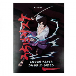 Бумага кольрова формат А4 «Naruto» 15 аркушів  Kite NR23-250