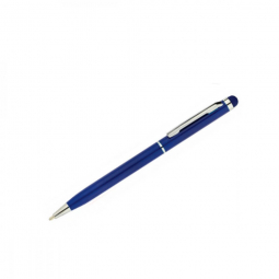 Ручка кулькова поворотна «Stylus» металева синяя Economix  E10308-24