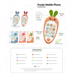 Дитячий мобільний телефон «Морква» звуки мелодії 188-5А1