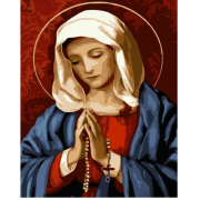 Картина по номерах «Діва Марія» розміром 30-40 см Strateg SS6746