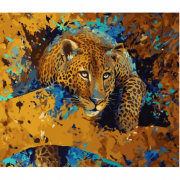 Картина по номерах «Втомлений леопард» розміром 40-50 см Strateg GS1008