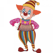 Картина по номерах «Клоун з гармошкою» розміром 30-30 см Strateg ES094