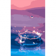 Картина по номерах «Крапля води» розміром 50-25 см WW001