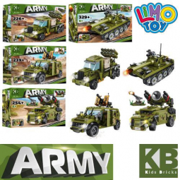 Конструктор «Військовий транспорт» від 226 деталей 4 види) Limo Toy КВ175