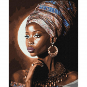 Картина по номерах «Африканська красуня» розмір 40-50 см Идейка КНО2532