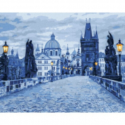 Картина по номерам «Таємнича Прага» розмір 40-50 см Ідейка КНО3613