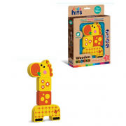 Деревяна іграшка «Жирафа» 4 деталі Kids hits KH20-003