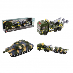 Трейлер «Military vehicles series» звук світло 3 активні кнопки рухомі елементи RJ3367