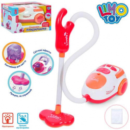 Дитчий пилосос розмір 18 см звук світло пенопластові кульки шланг трубка Limo Toy 8018