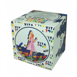 Іграшка-конструктор дитяча Пікселі «Лялька» 448 деталей розмір деталей 0,9 см VITA TOYS VTK0122