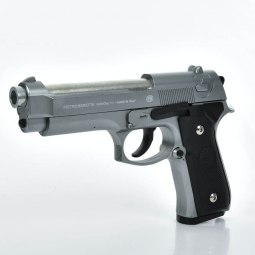 Пистолет размер 21 см стреляет пластиковыми пулями 2021-M92A