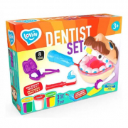 Набор для лепки тестом 7 цветов аксессуары Dentist Set Lovin 41193